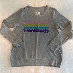 Chaser Gray Weekend Sweater
